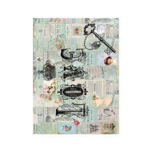 PAPEL DE ARROZ ANUNCIOS VINTAGE 30x41 CM