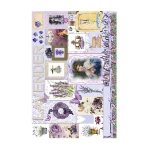 PAPEL DE ARROZ LAVANDER  30x41 CM