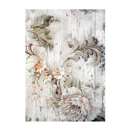 PAPEL DE ARROZ GARDENIAS GRISES 30x41 CM