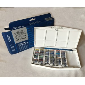 CAJA ACUARELA 24 COLORES WINSOR AND NEWTON