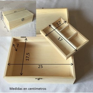 CAJA RECTANGULAR DE 27x19x10 CM