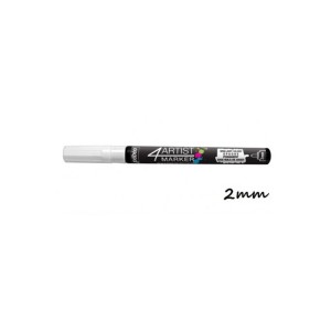 SET DUO BLANCO 4 ARTIST MARKER 2mm y 8mm