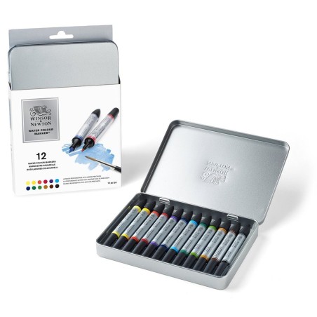 CAJA DE 12 ROTULADORES WATER COLOUR WINSOR & NEWTON