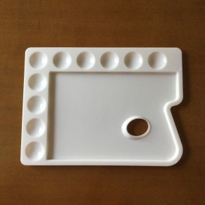 PALETA RECTANGULAR PARA ACUARELA U OLEO