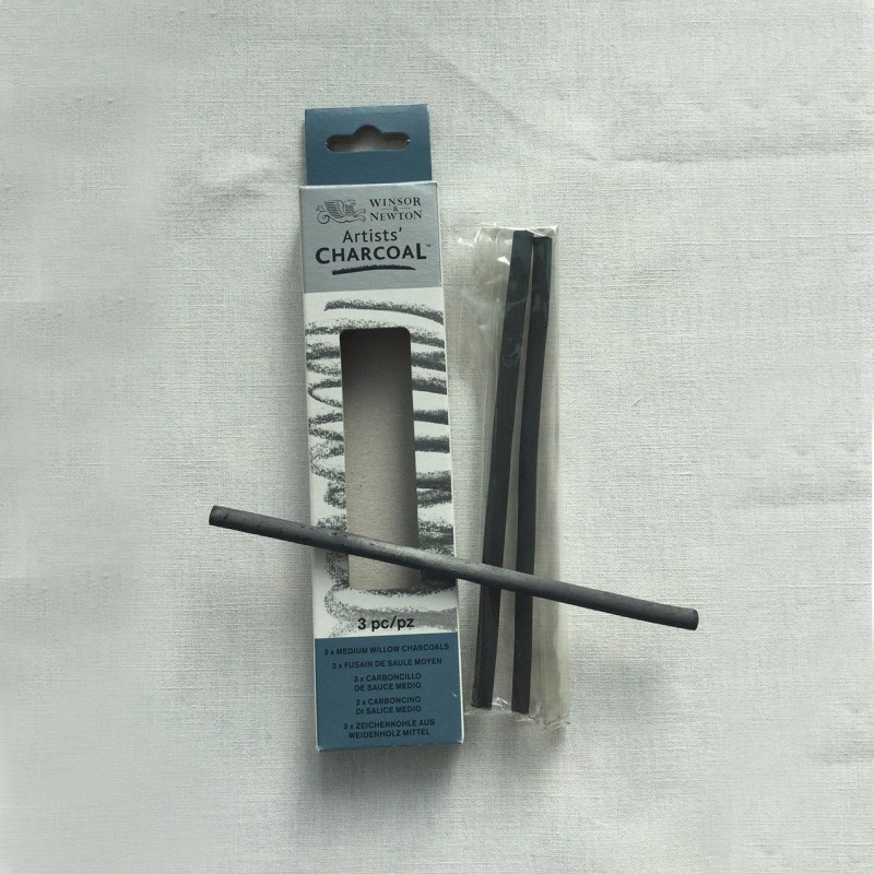 Editando: CAJA DE 3 CARBONCILLOS MEDIOS WINSOR & NEWTON
