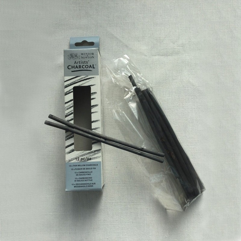 CAJA DE 12 CARBONCILLOS FINOS WINSOR & NEWTON