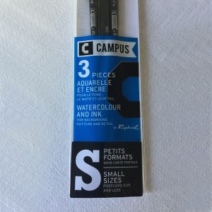 Set 3 pinceles Campus Raphael Acuarela S