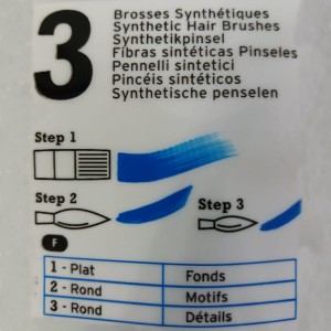 Set 3 pinceles Campus Raphael Acuarela M