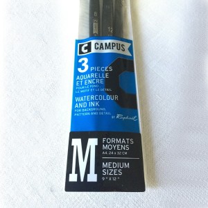 Set 3 pinceles Campus Raphael Acuarela M