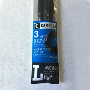 Set 3 pinceles Campus Raphael Acuarela L