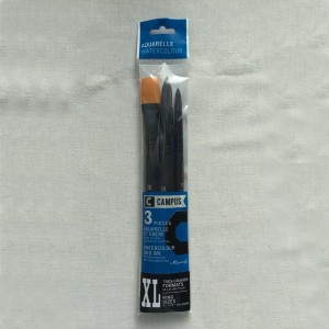 Set 3 pinceles Campus Raphael Acuarela XL