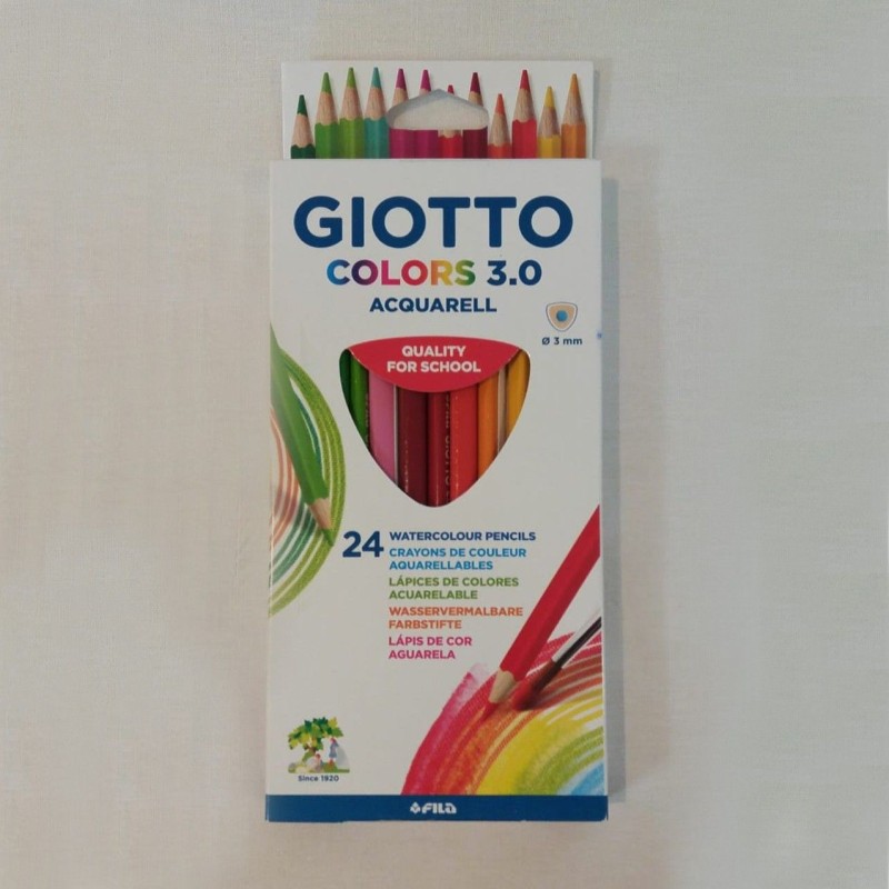 Caja de 24 colores acuarelables Giotto