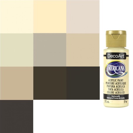 PINTURA AMERICANA DECOART ACRILICA BEIS Y MARRONES