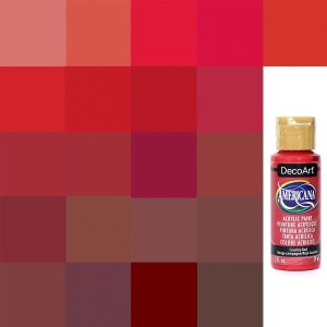PINTURA AMERICANA DECOART ACRILICA ROJOS