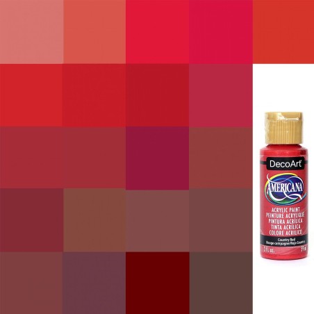 PINTURA AMERICANA DECOART ACRILICA ROJOS