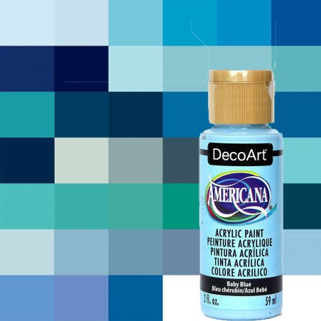 PINTURA AMERICANA DECOART ACRILICA AZULES