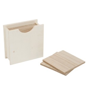 JUEGO DE 6 POSAVASOS Y CAJITA