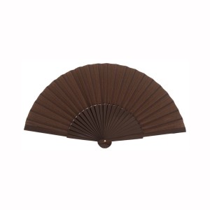 ABANICO ALGODON MUCHA TELA MARRÓN