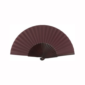 ABANICO ALGODON MUCHA TELA GRANATE