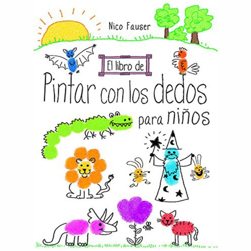 LIBRO PARA NIÑOS PINTAR CON LOS DEDOS