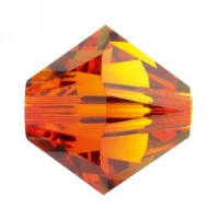 Cuentas bicono tupi 4 mm de cristal swarovski |TOPAZ