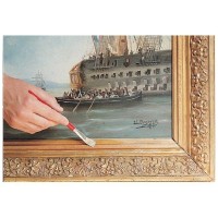 Dorado plateado repujado